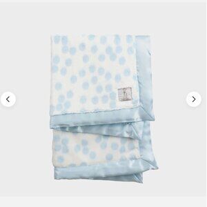 Little Giraffe Baby's Confetti Plush Blue Blanket NWT